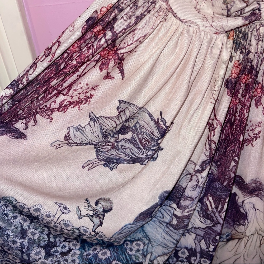 Blackmilk fairy book dress fairycore cottage renaissance art fairy Lolita - Picture 5 of 8